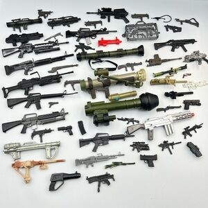 59 Piece Gun Accessories For GI-Joe, Lanyard, Mac Action Figures